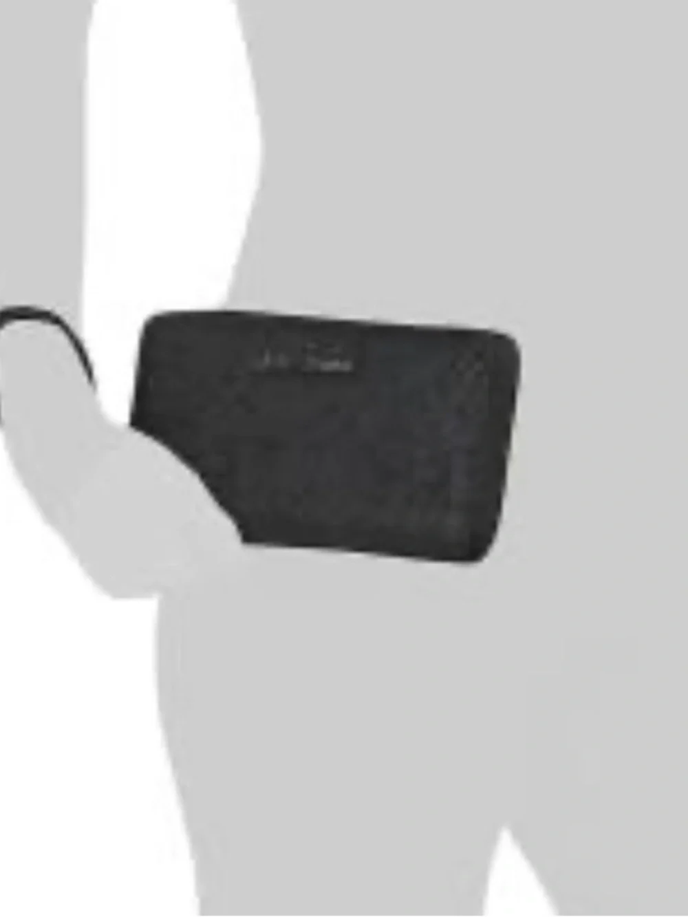 NWT Betsey Johnson Western Cowboy Skull Embossed Zip Wallet Wristlet Black